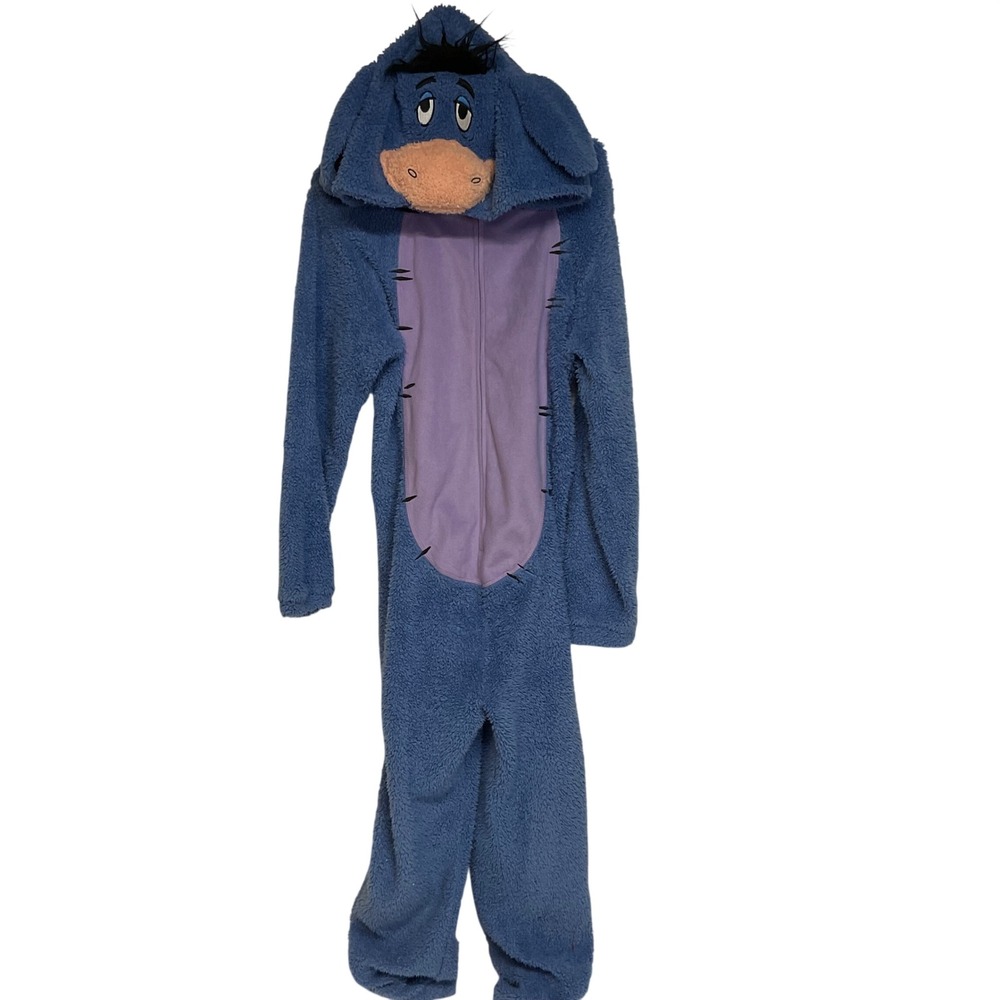 Disney Eeyore Winnie-the-Pooh fleece onesie costume Halloween Unisex M suit